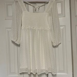 Ninexis too cute Elastic top Dress White / XL